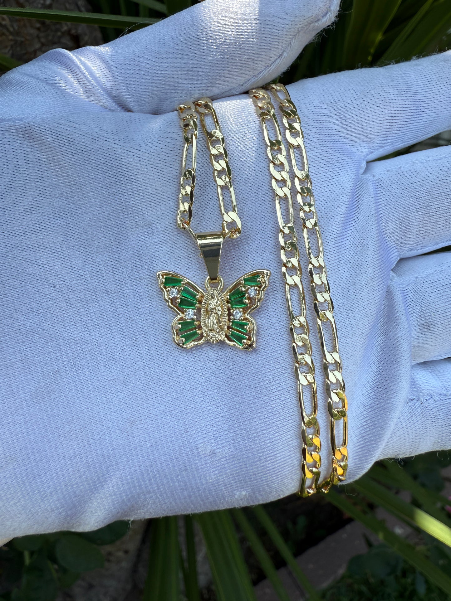 Butterfly Necklace Gold Plated