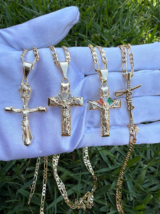 Cross Necklace - Variety of Designs Available as Shown in the Image
