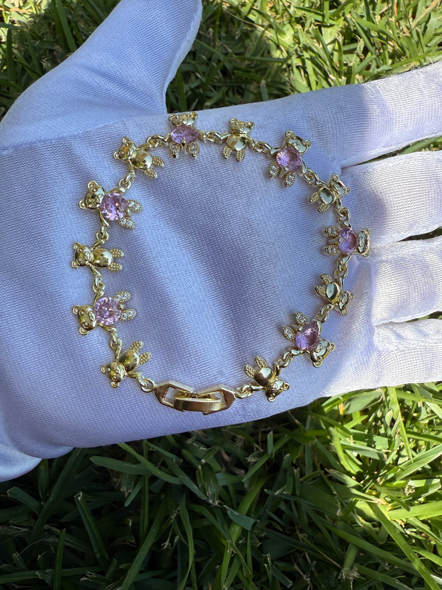 Bear Necklace and Bracelet Set for her