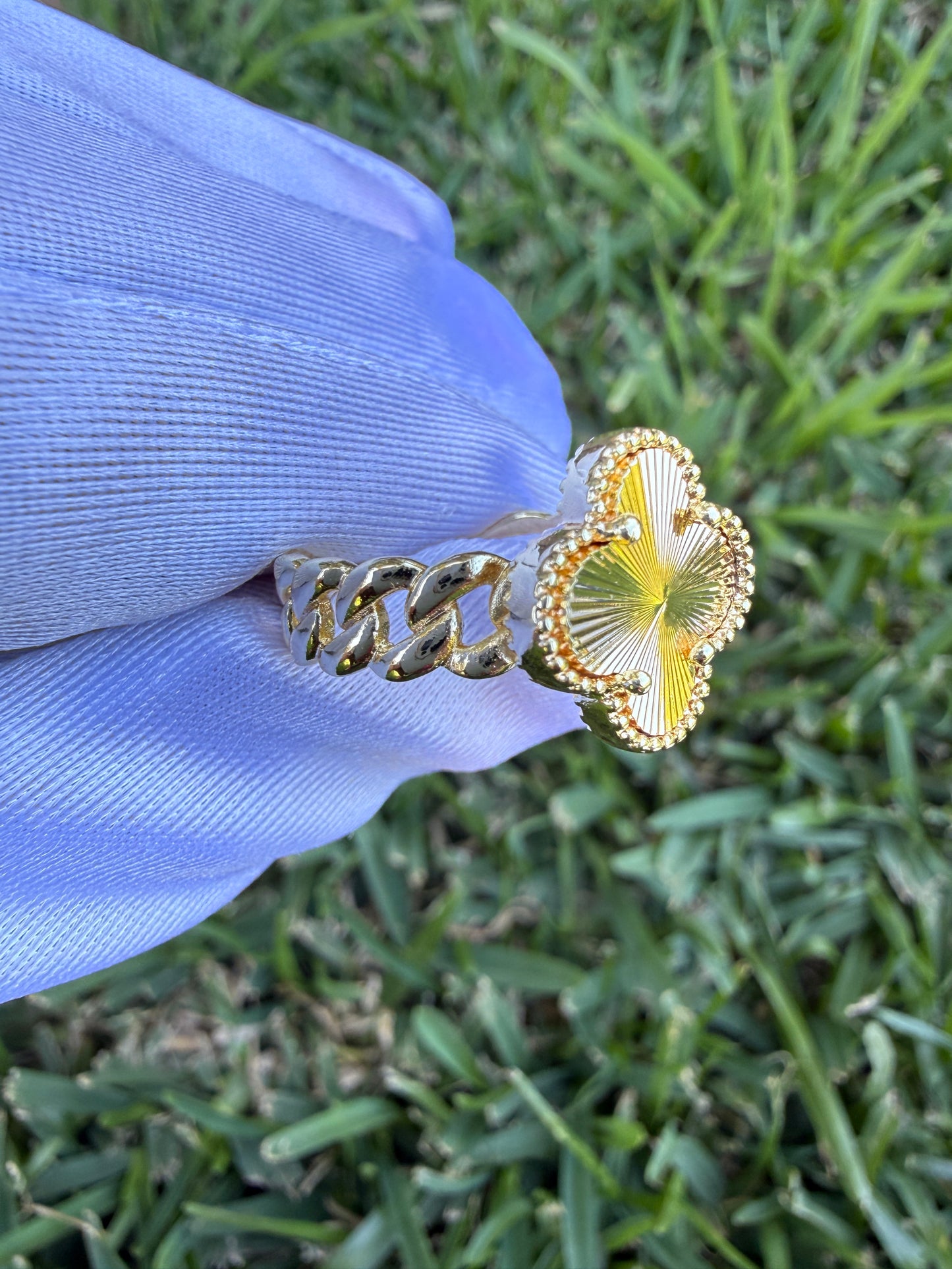 Clover Ring Gold Plated