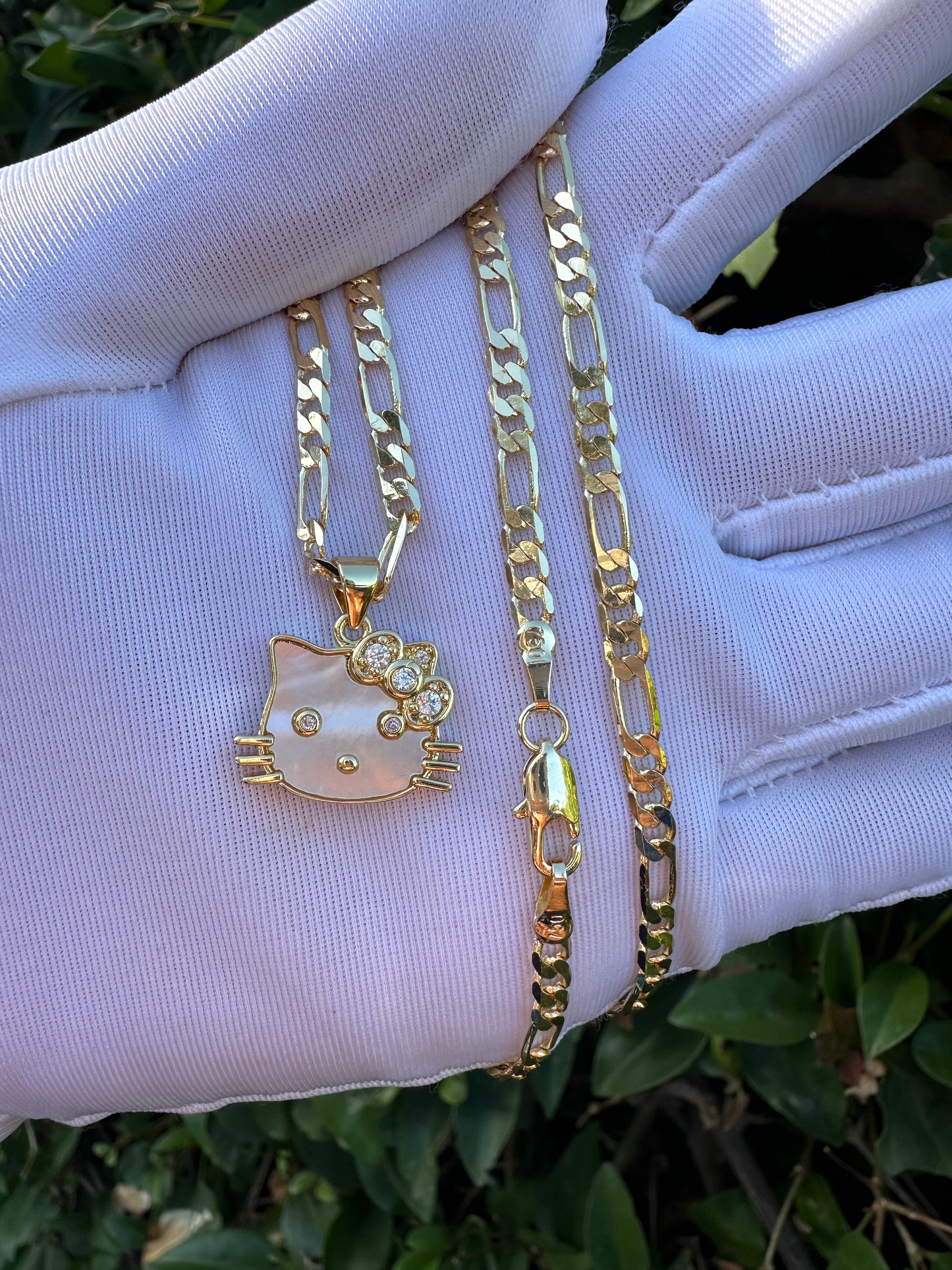 Kitty Bling Necklace Plated