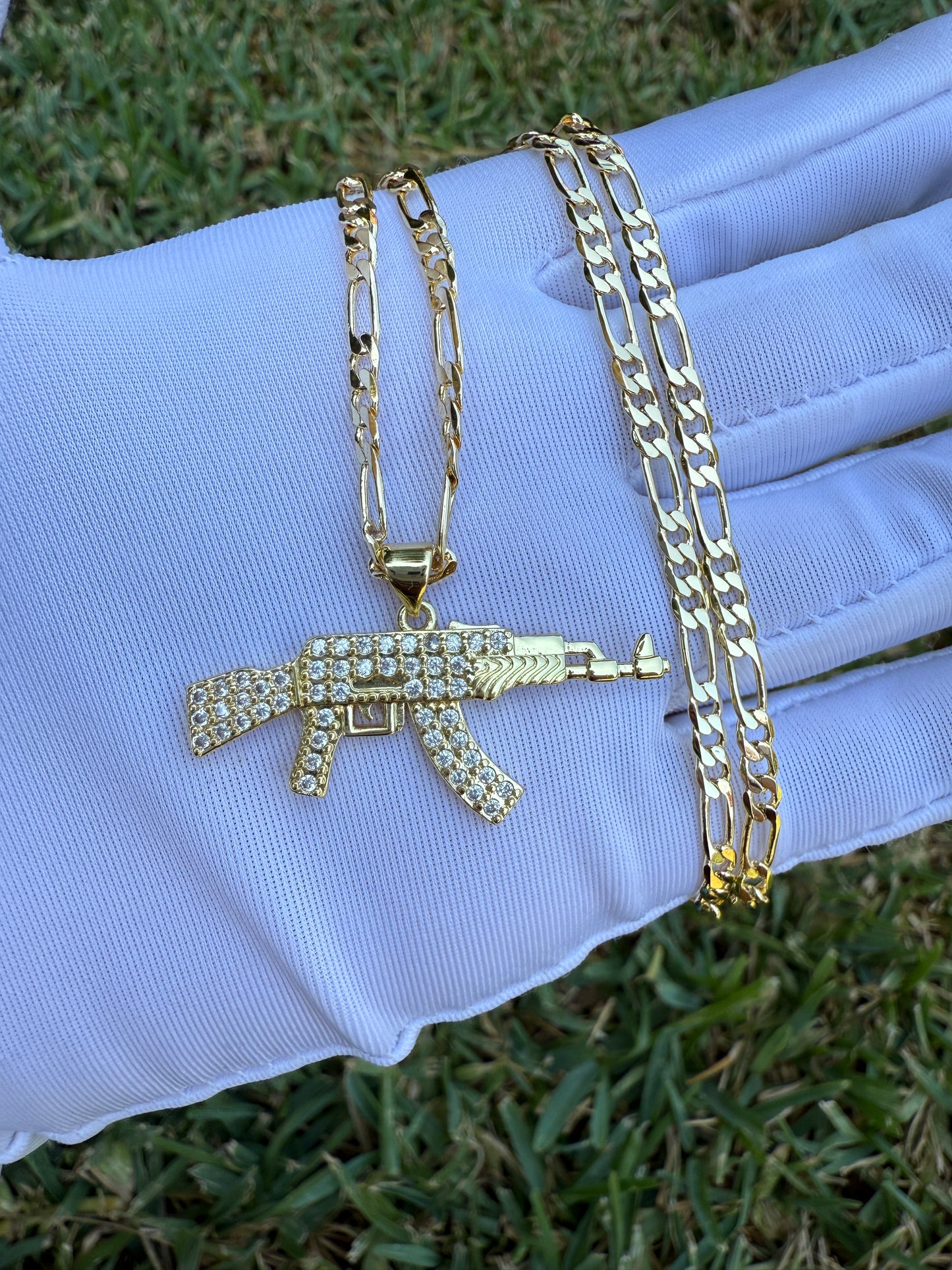 Bling Say Hello Necklace Plated A-K