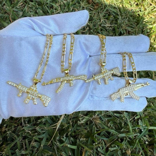 Bling Say Hello Necklace Plated A-K