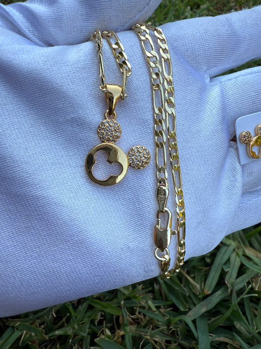 Ears Necklace and earrings Set