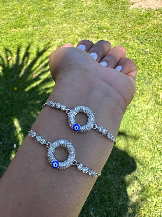 Evil Eye Protection Bracelet Adjustable for him or her