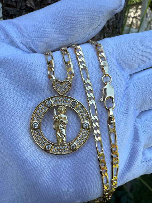 St Jude round Necklace
