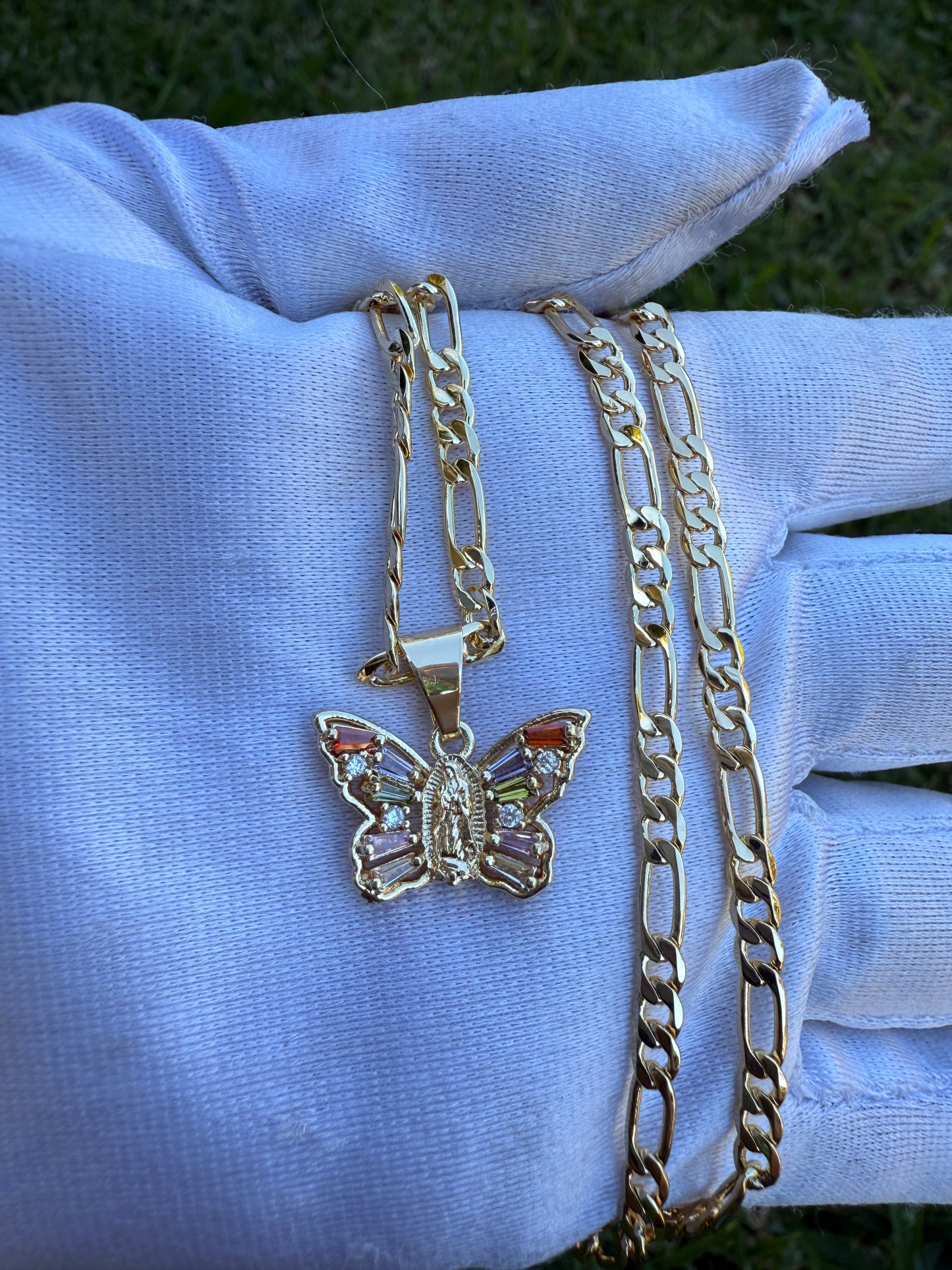 Butterfly Necklace Gold Plated