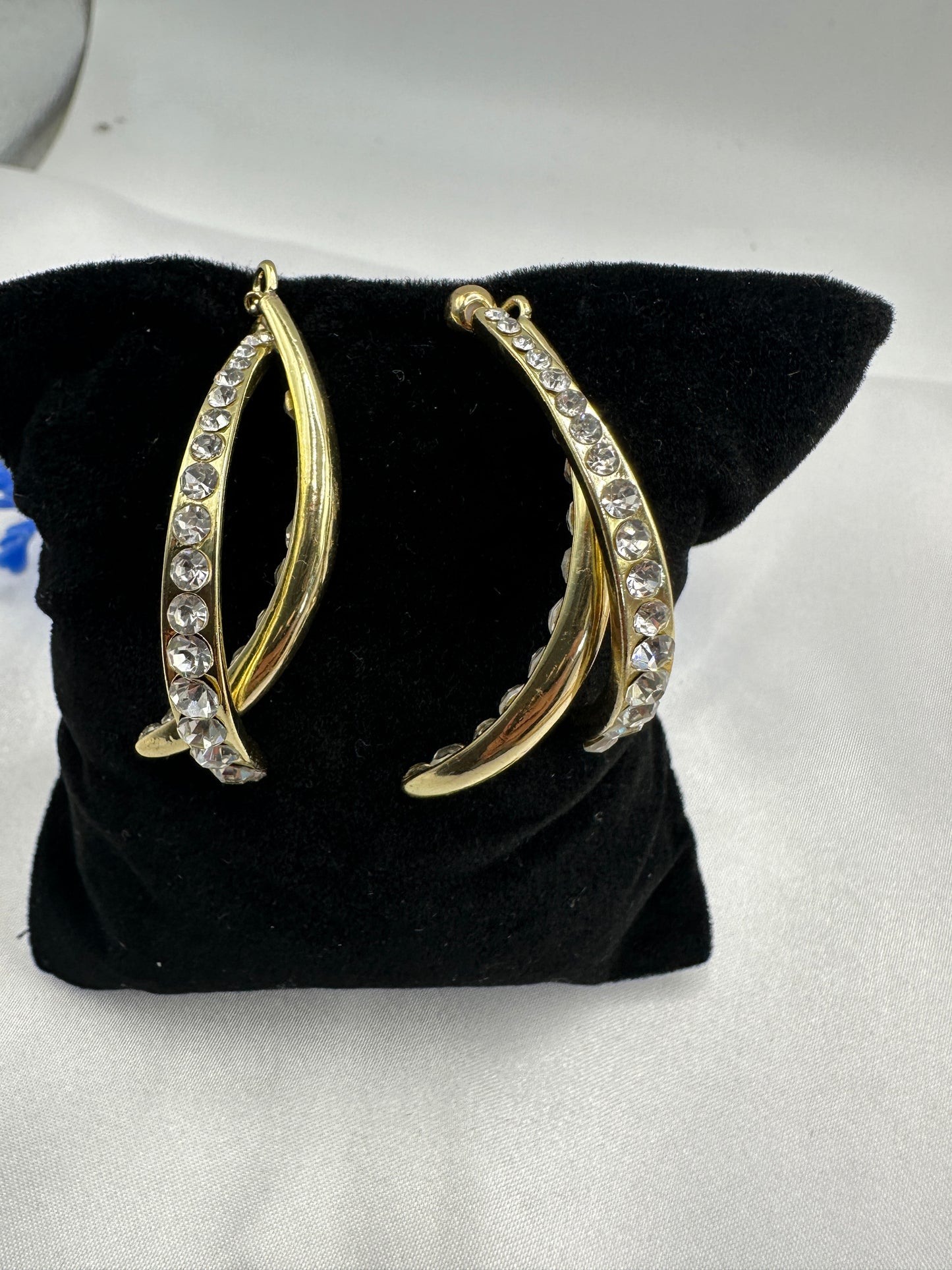 “Alice” Diamond String Earring Set Gold Plated