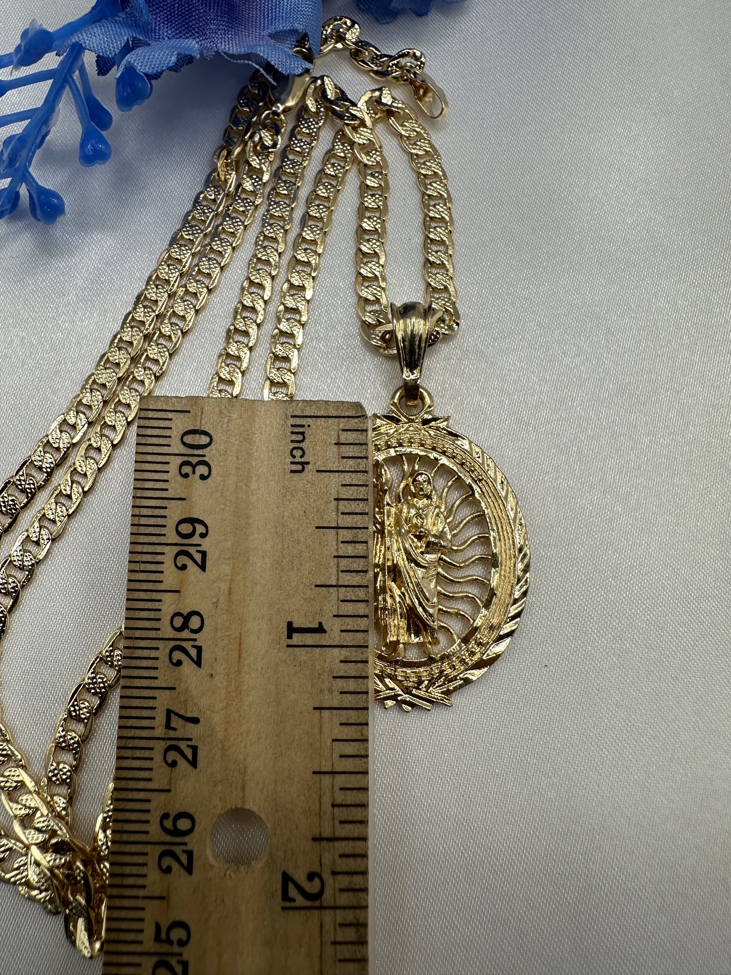 “Marco” St Jude Necklace Gold Plated (San Judas)