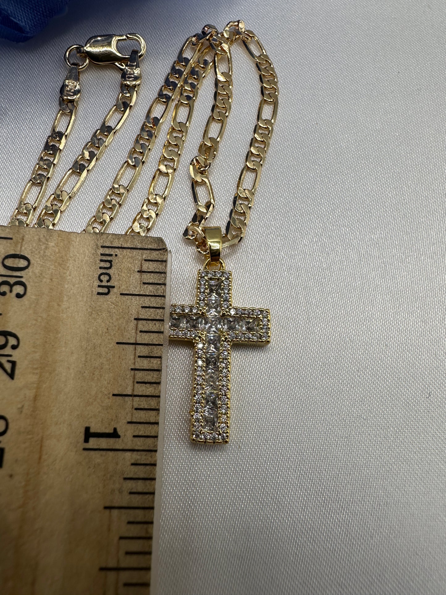 “Crystal “ Clear Cross Necklace