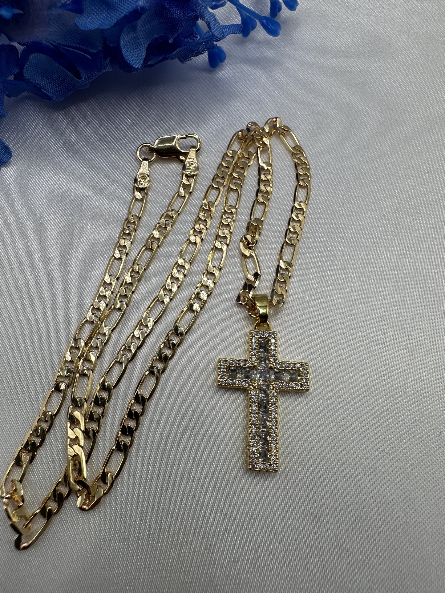 “Crystal “ Clear Cross Necklace