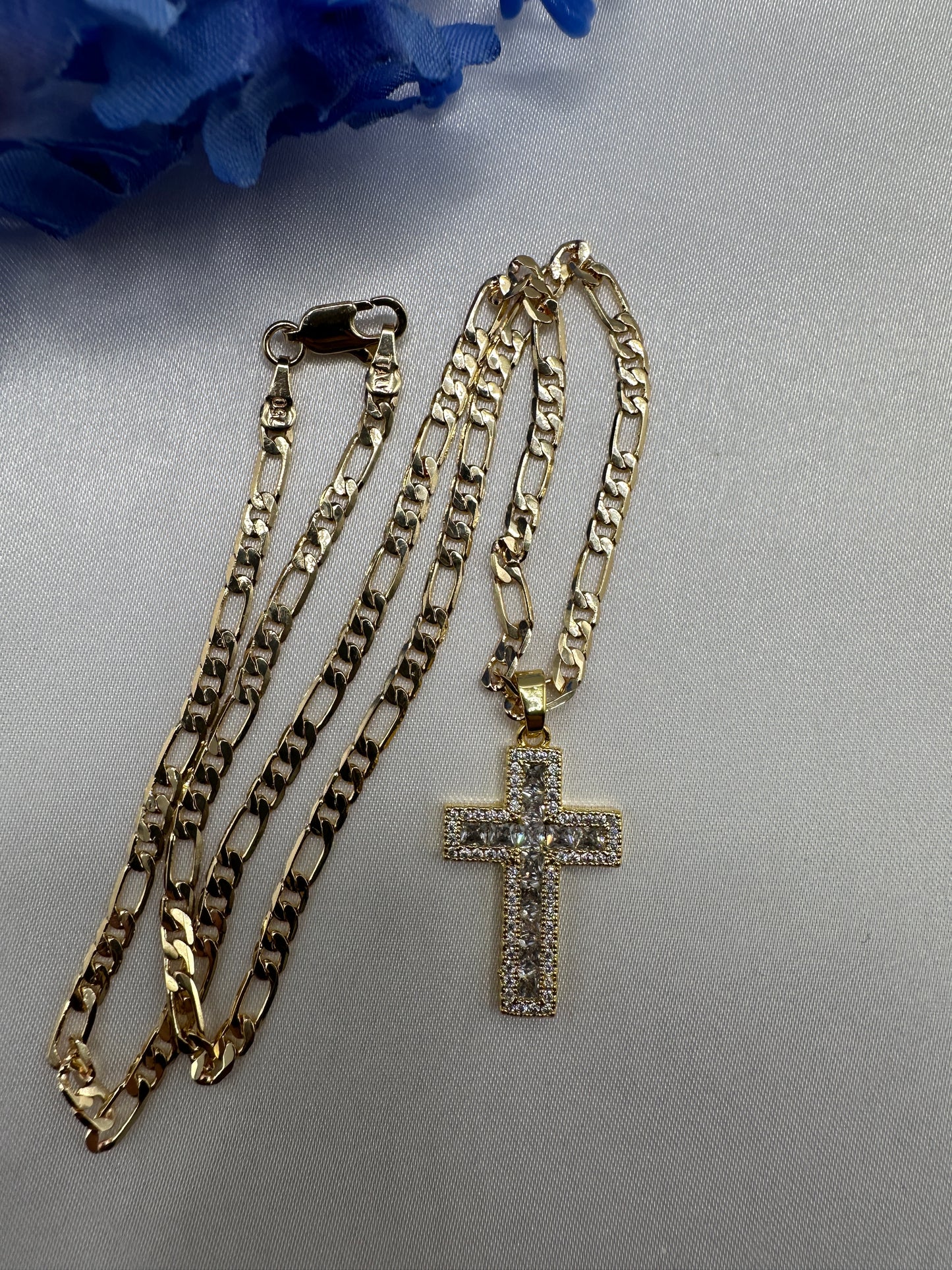 “Crystal “ Clear Cross Necklace