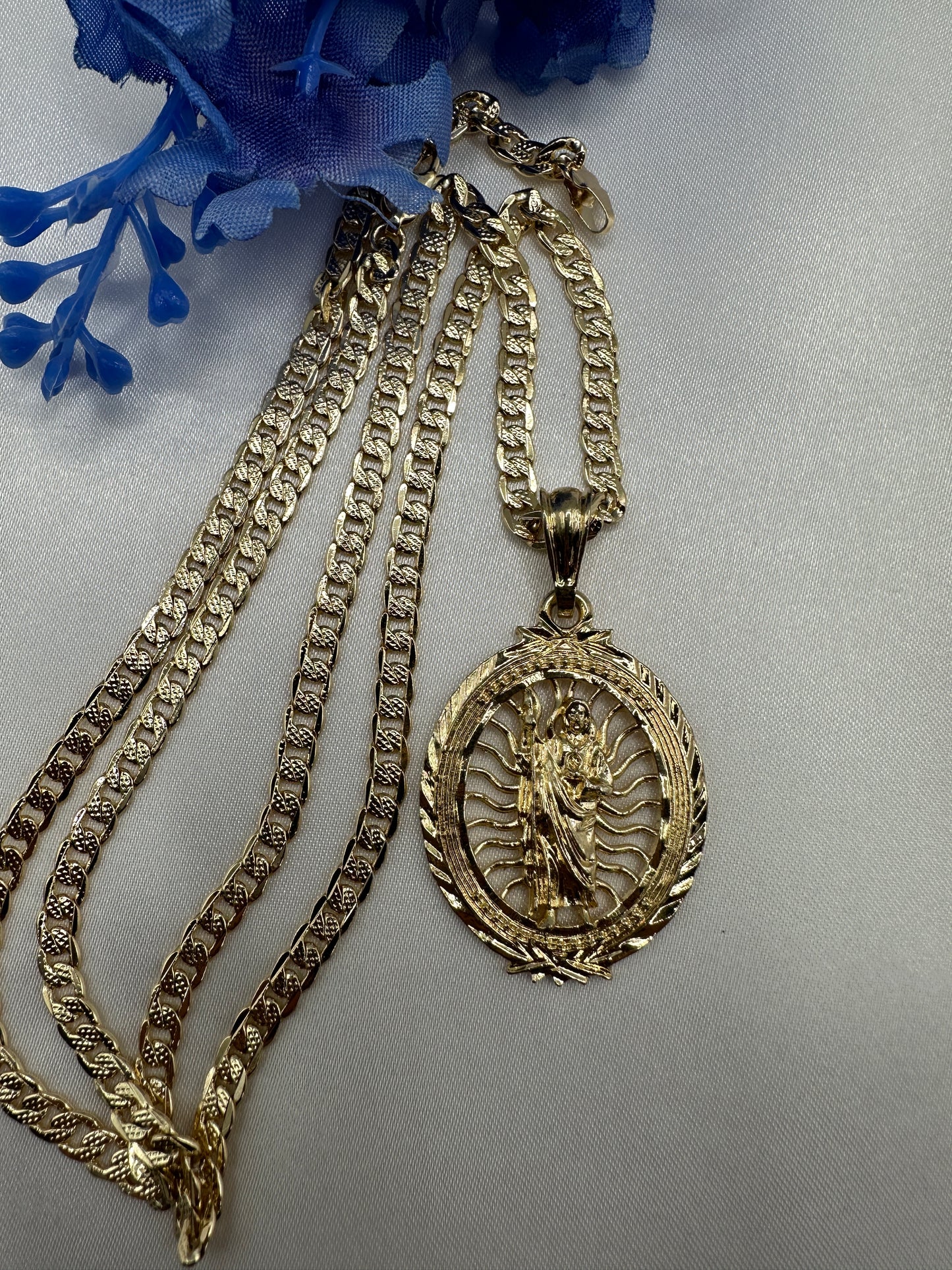 “Marco” St Jude Necklace Gold Plated (San Judas)