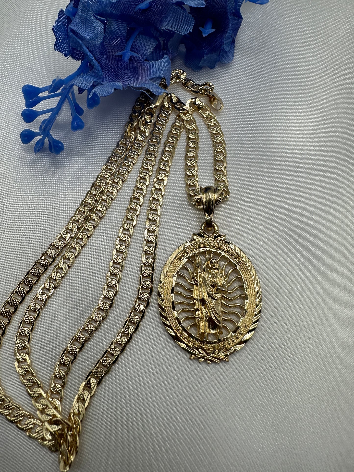 “Marco” St Jude Necklace Gold Plated (San Judas)