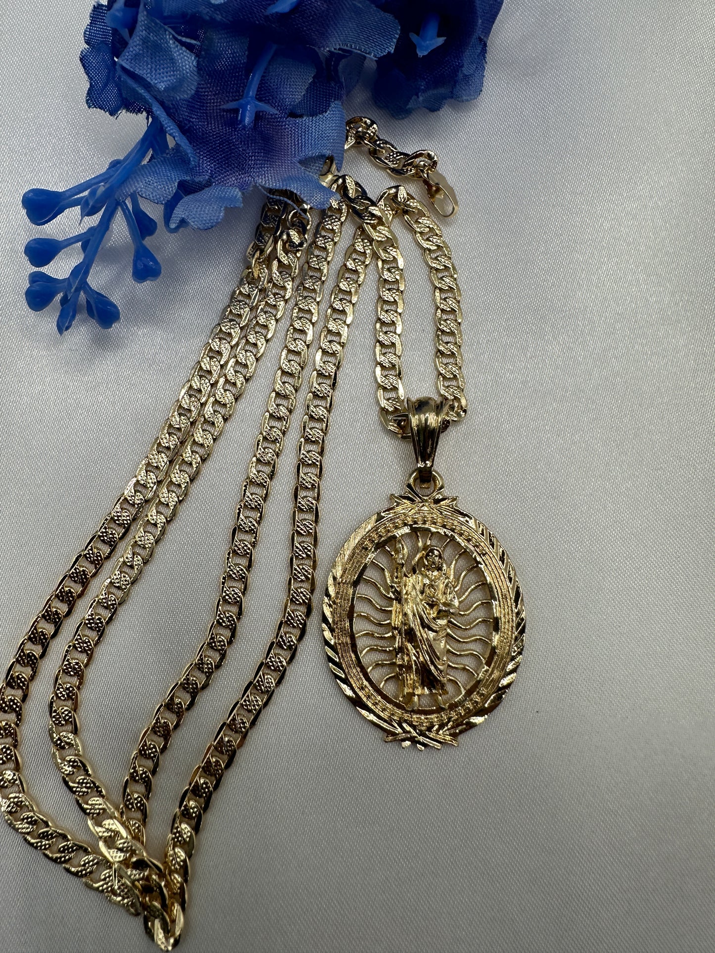 “Marco” St Jude Necklace Gold Plated (San Judas)