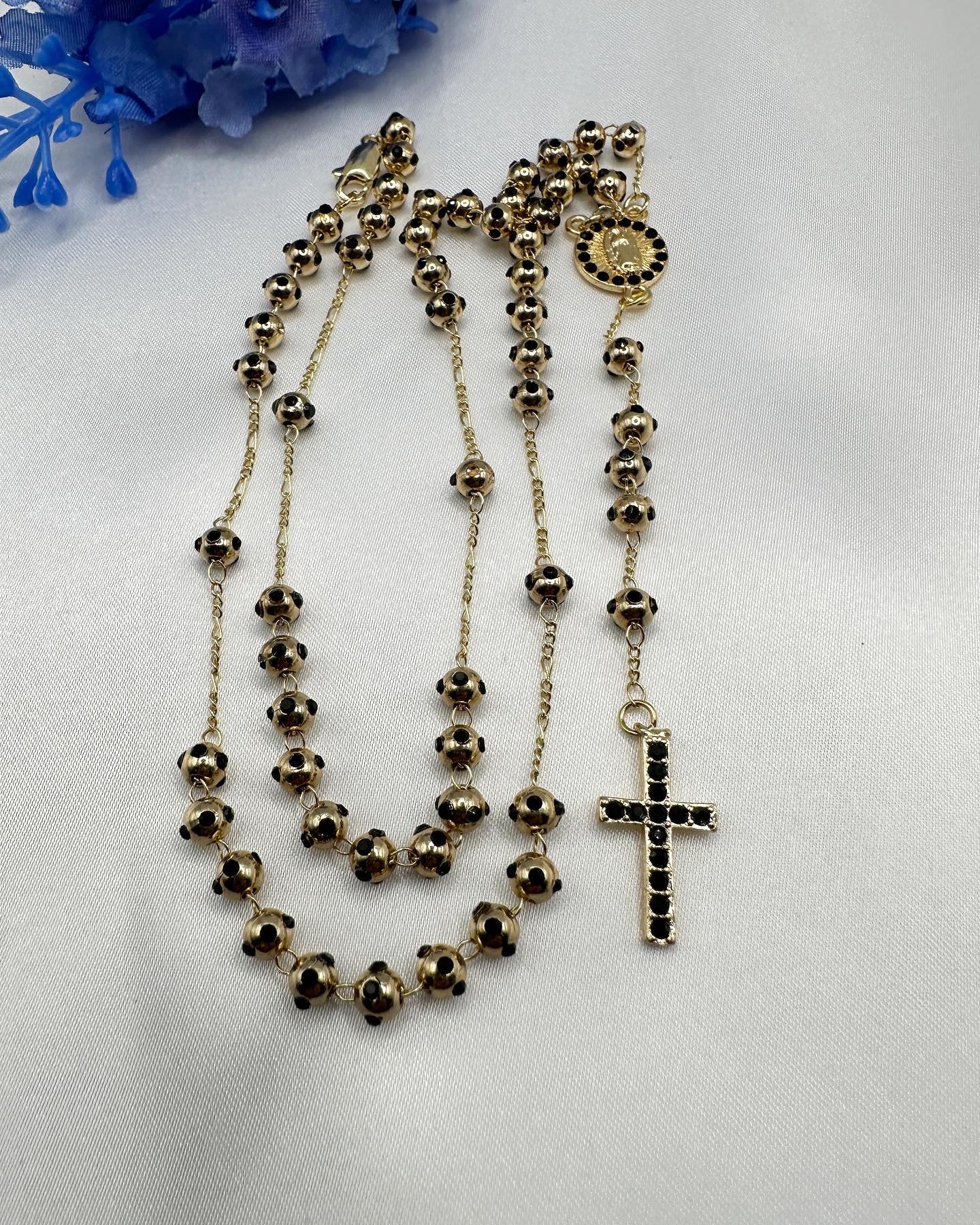 “Goals” Virgin Rosary Necklace -Gold Plated