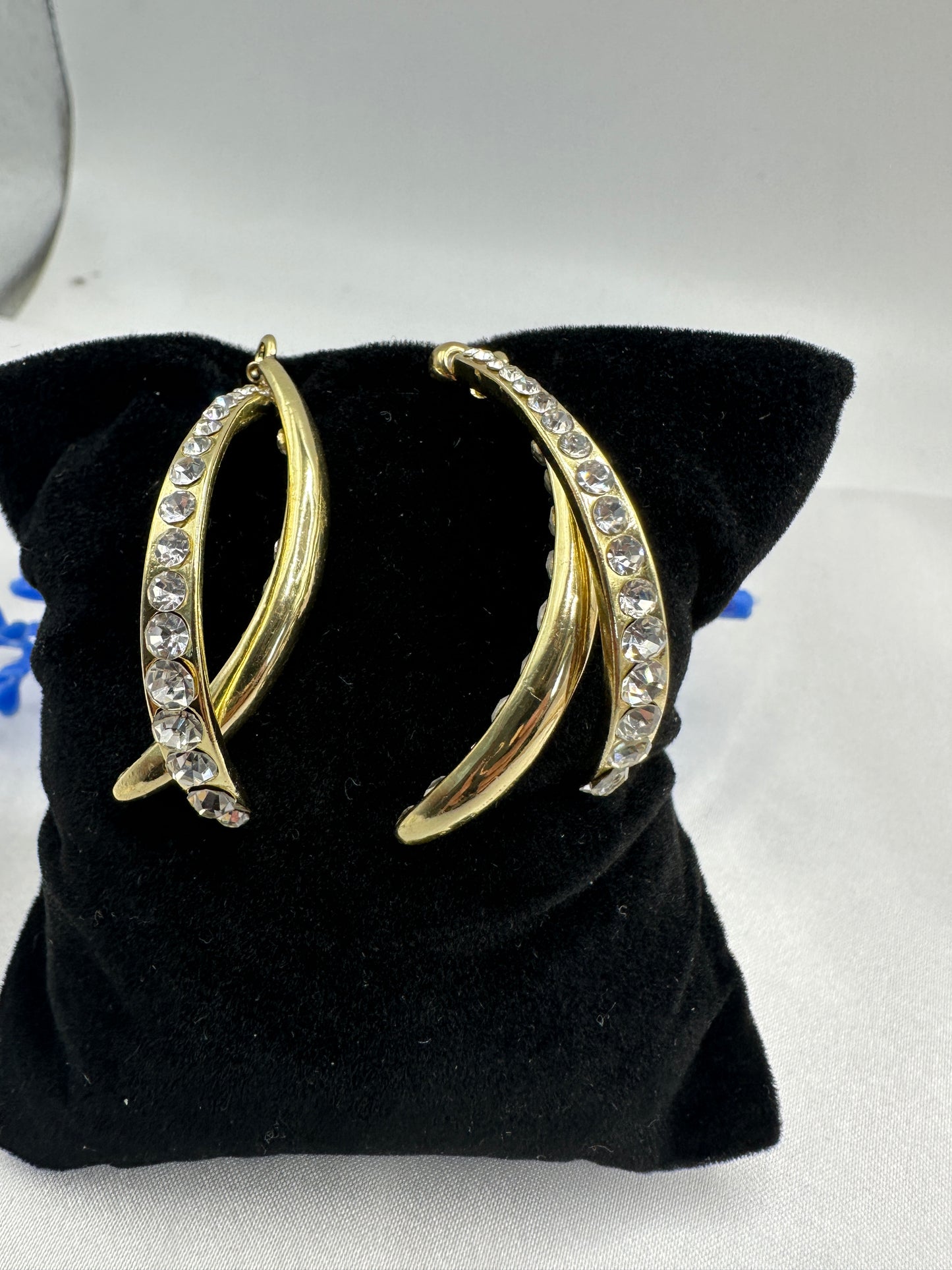 “Alice” Diamond String Earring Set Gold Plated