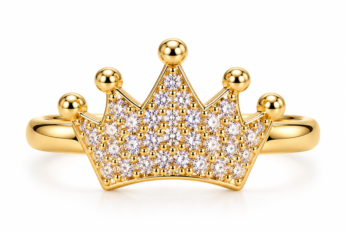Crown Ring Gold plated