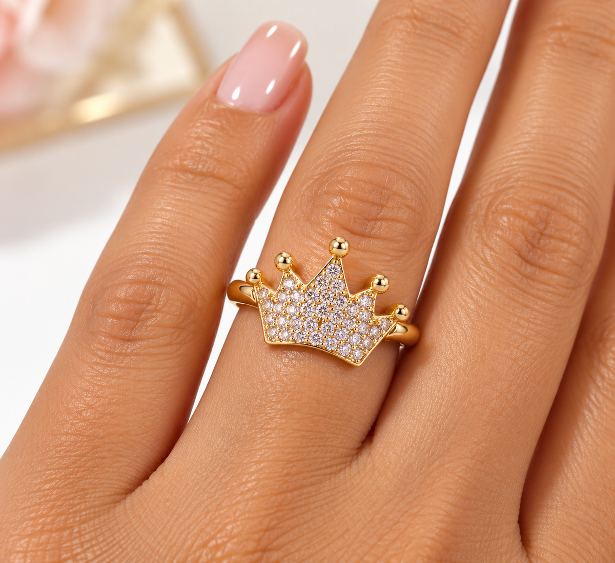 Crown Ring Gold plated