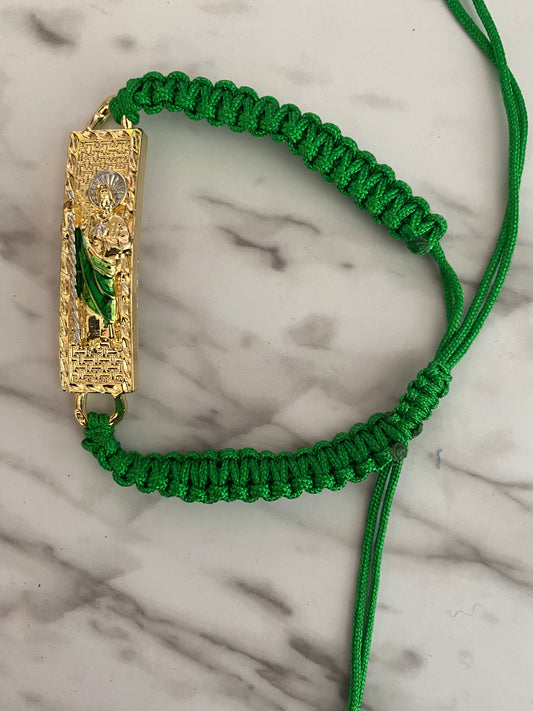 Green San Judas Bracelet (St Jude)