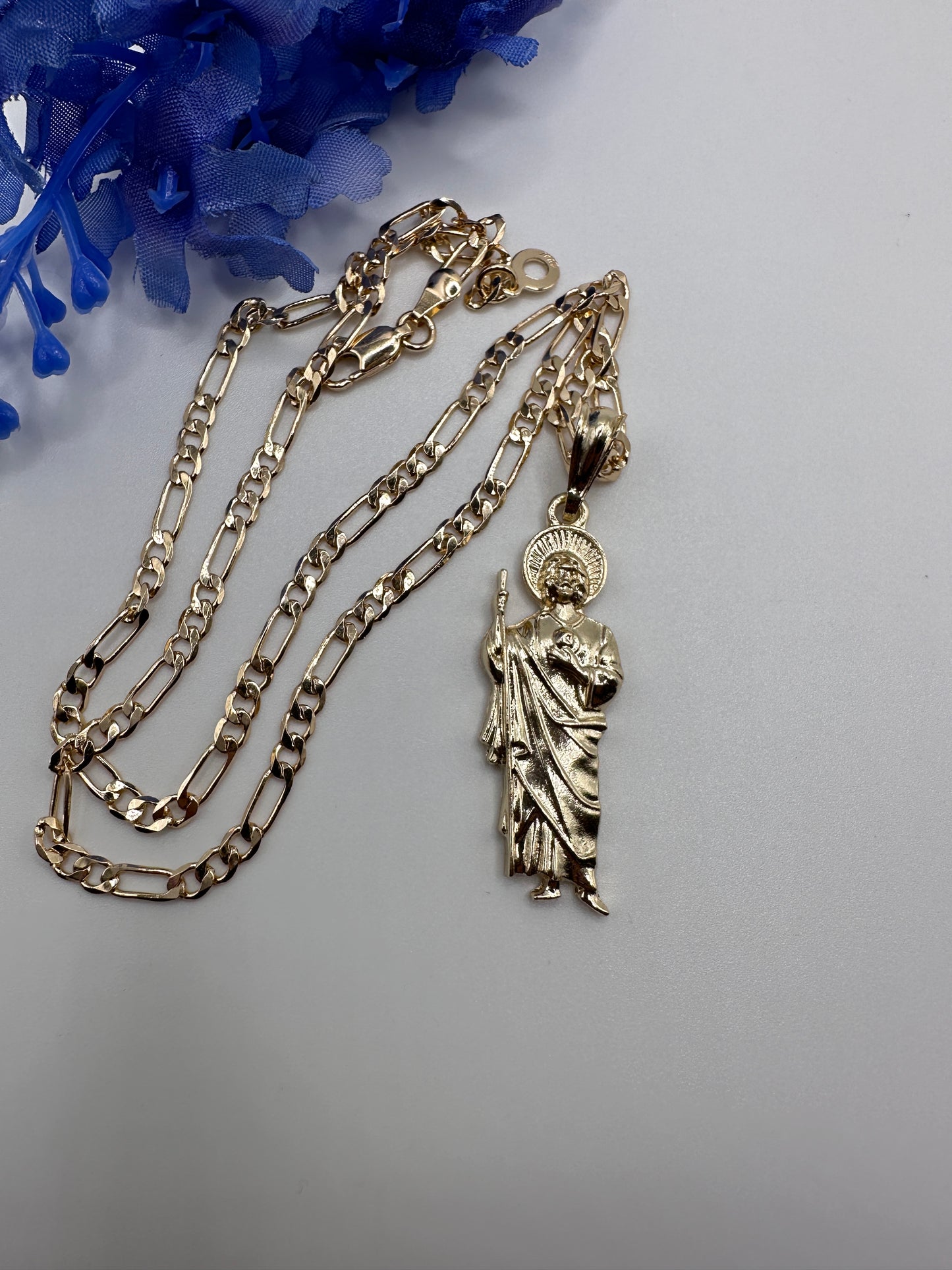 "Amazing" St Jude GOLD plated Necklace (medium)