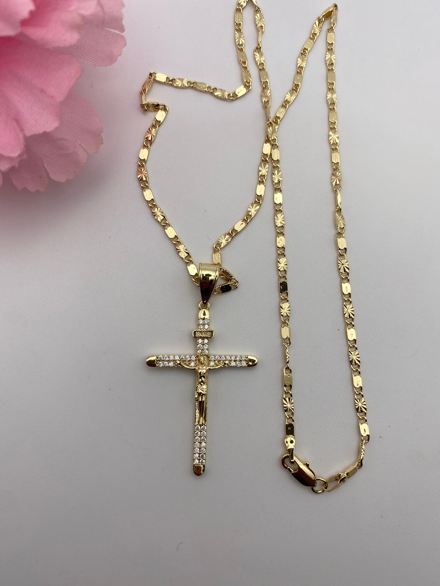 “Cristo” Cross Necklace Gold Plated