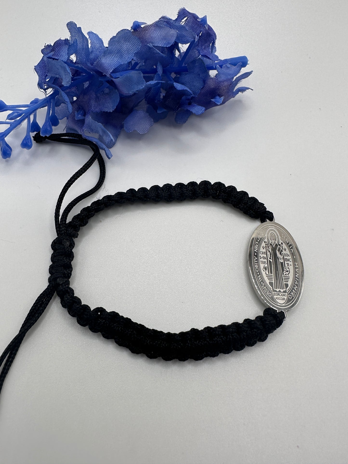 “St Benedict Bracelet” Rope adjustable Bracelet