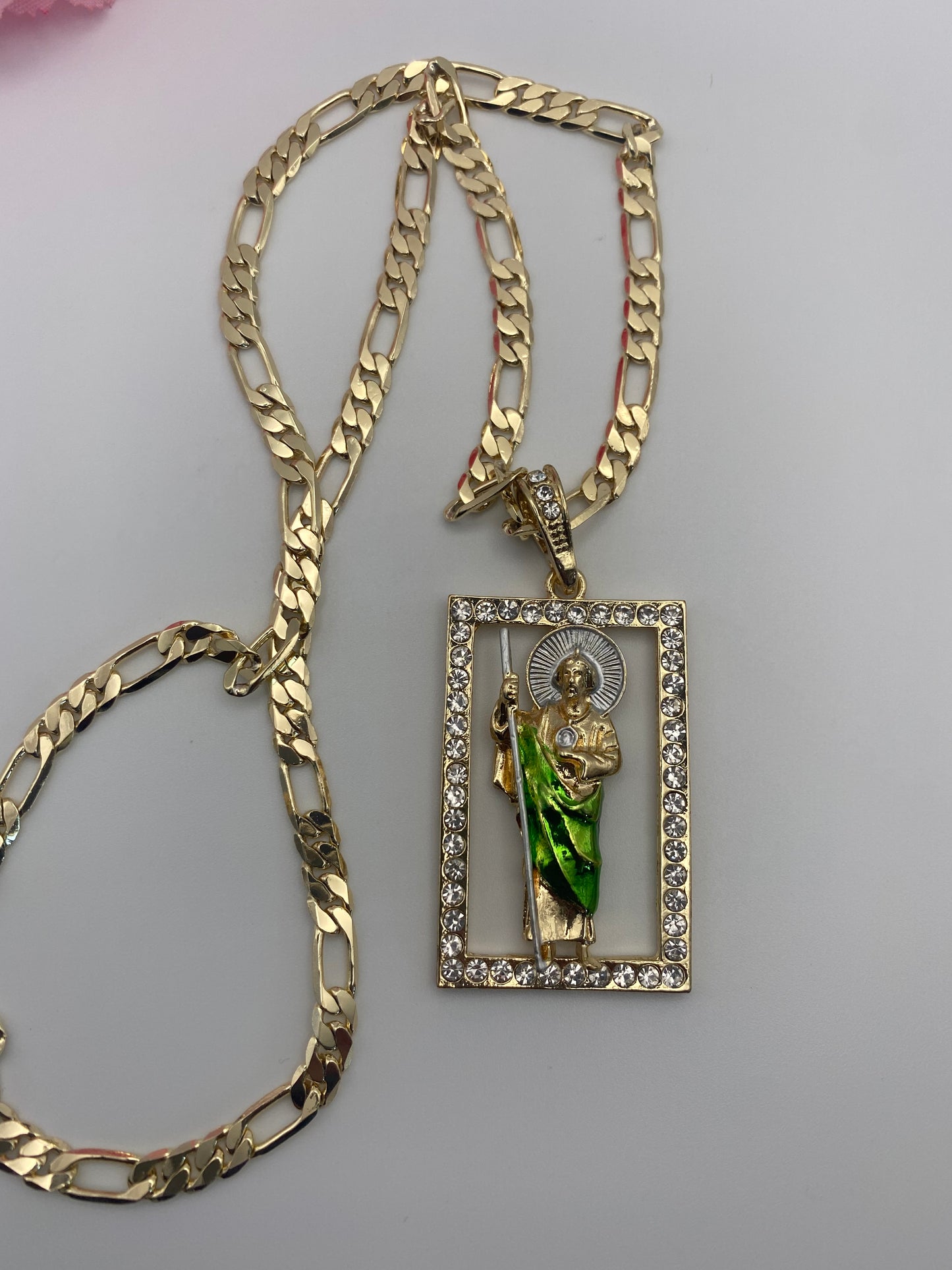 “Save me “ San Judas/ St Jude  Necklace Gold Plated