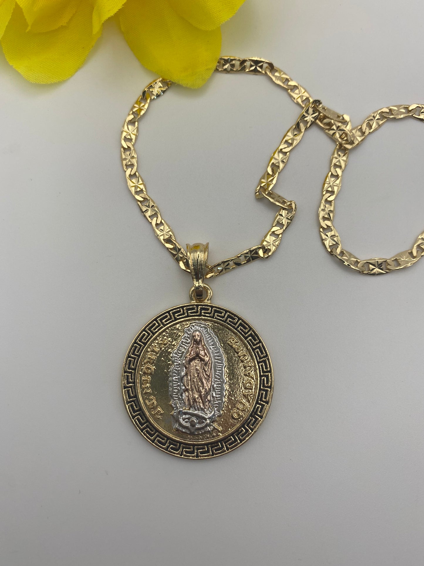 "My Coin" Virgin Necklace 14k Gold Plated