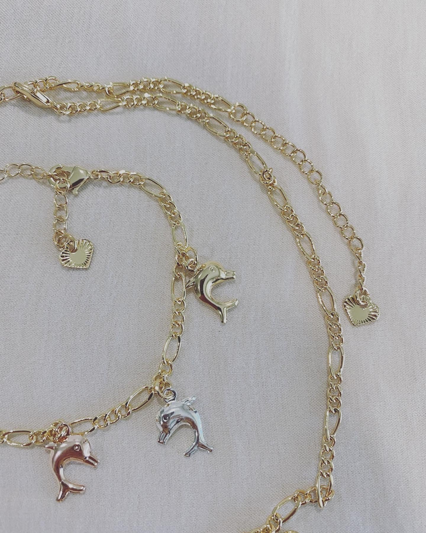 Dolphin Necklace ,bracelet & Earings.