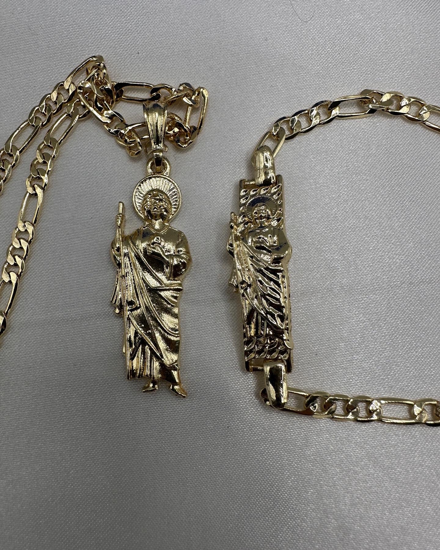 “The One” St Jude Necklace and Bracelet Set . (San Judas)