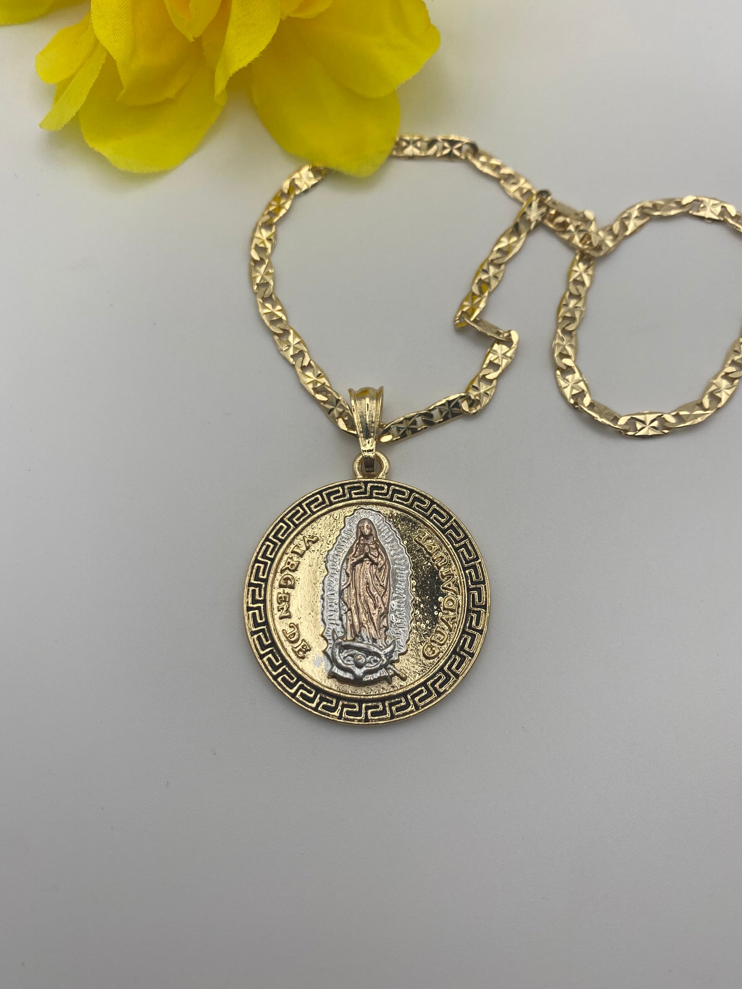 "My Coin" Virgin Necklace 14k Gold Plated