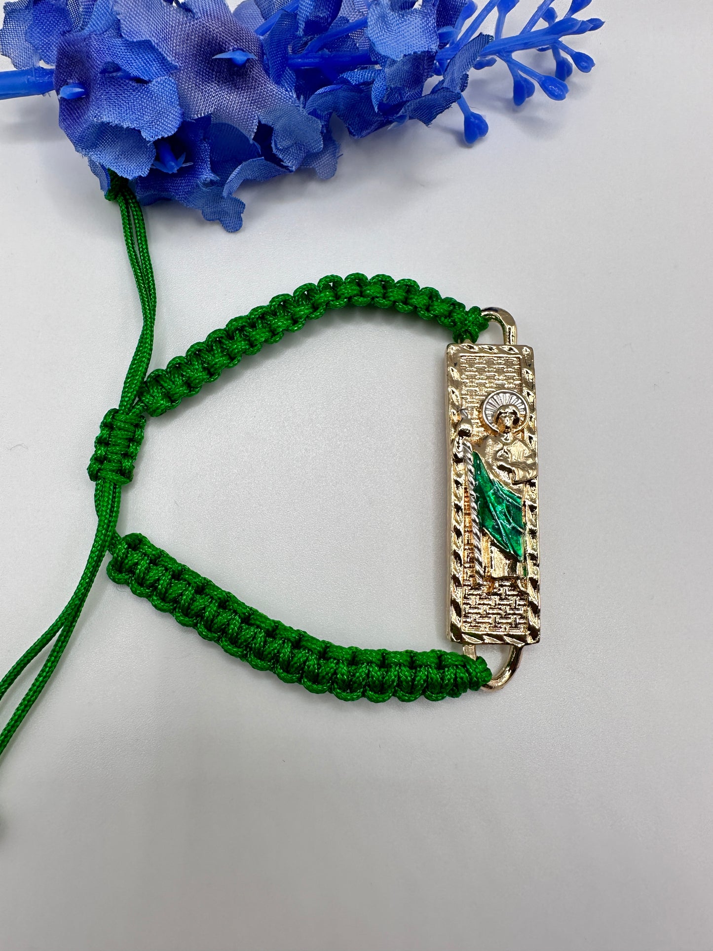 “Evergreen” St Jude Rope Adjustable Bracelet