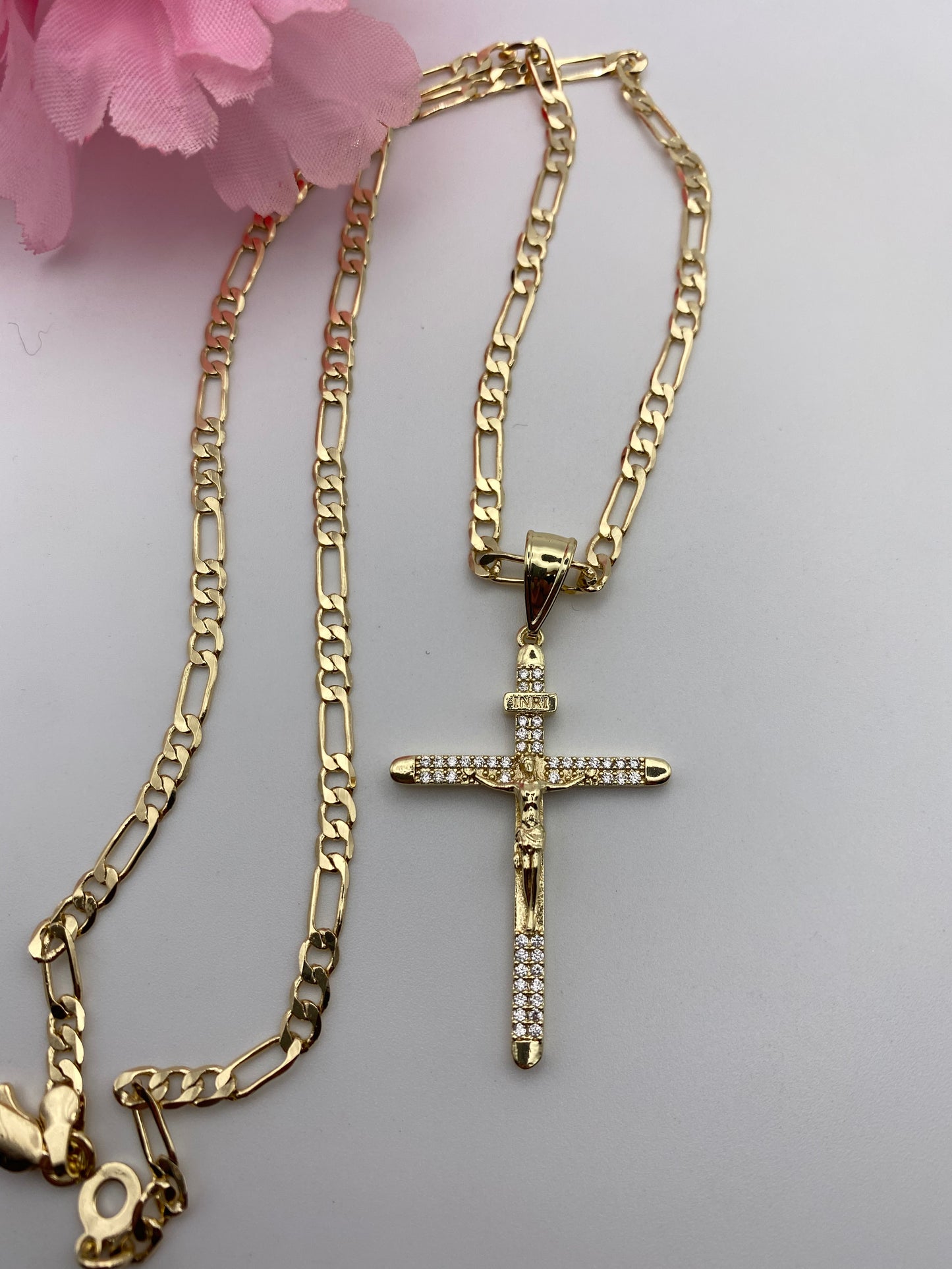 “Cristo” Cross Necklace Gold Plated