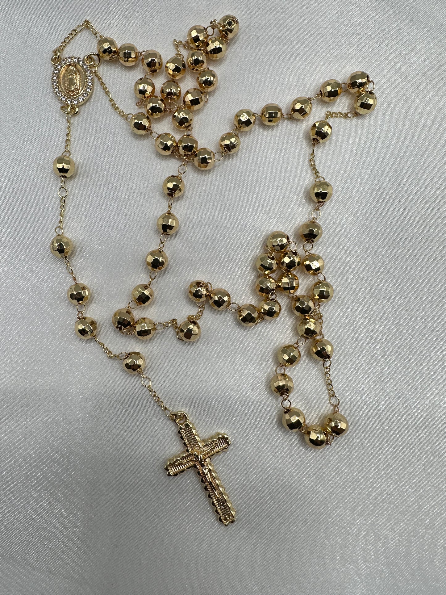 “Gifted” Rosary Virgin Gold Plated (Rosario)