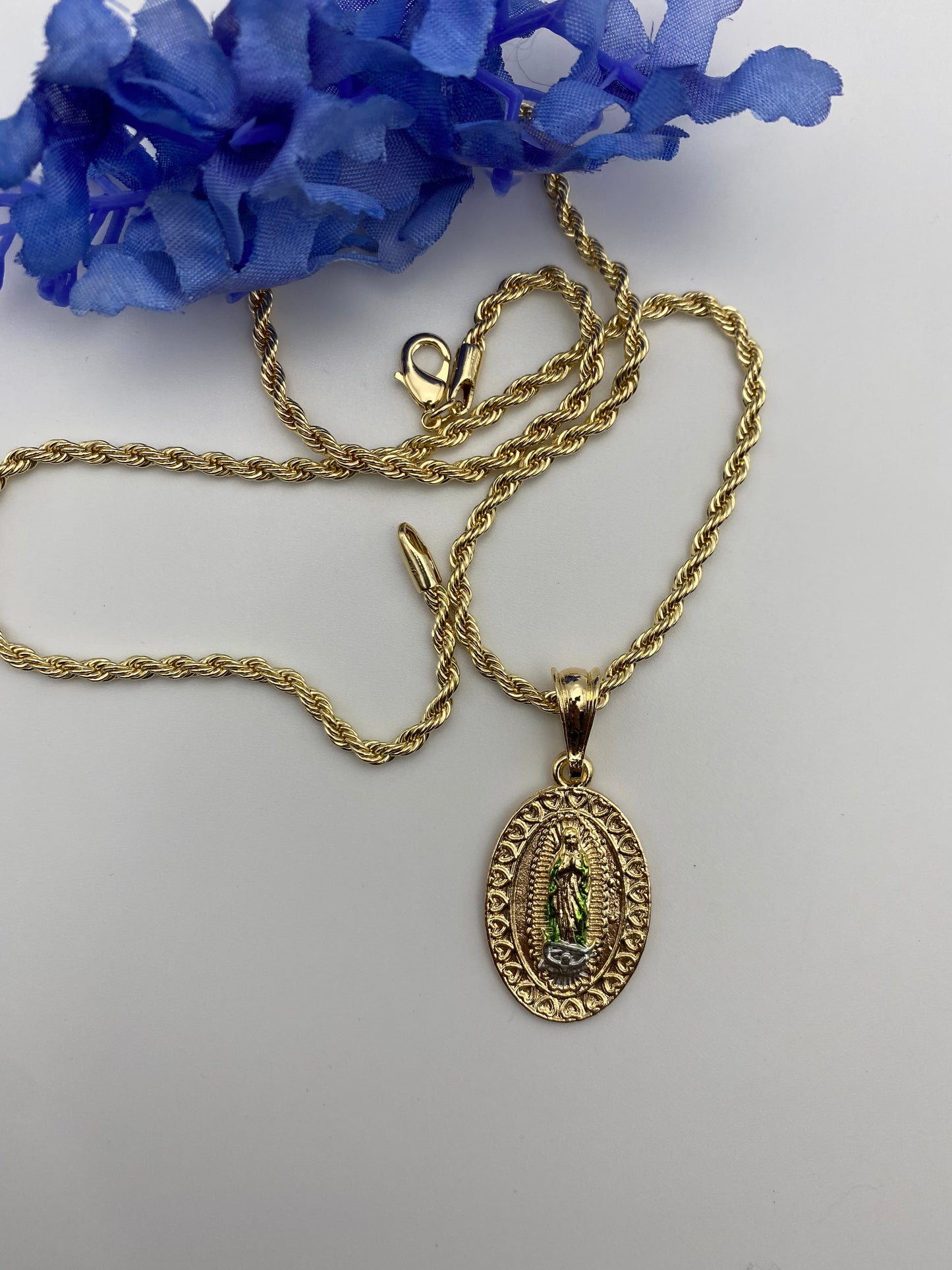 “Emerald” Virgin Necklace -Gold Plated