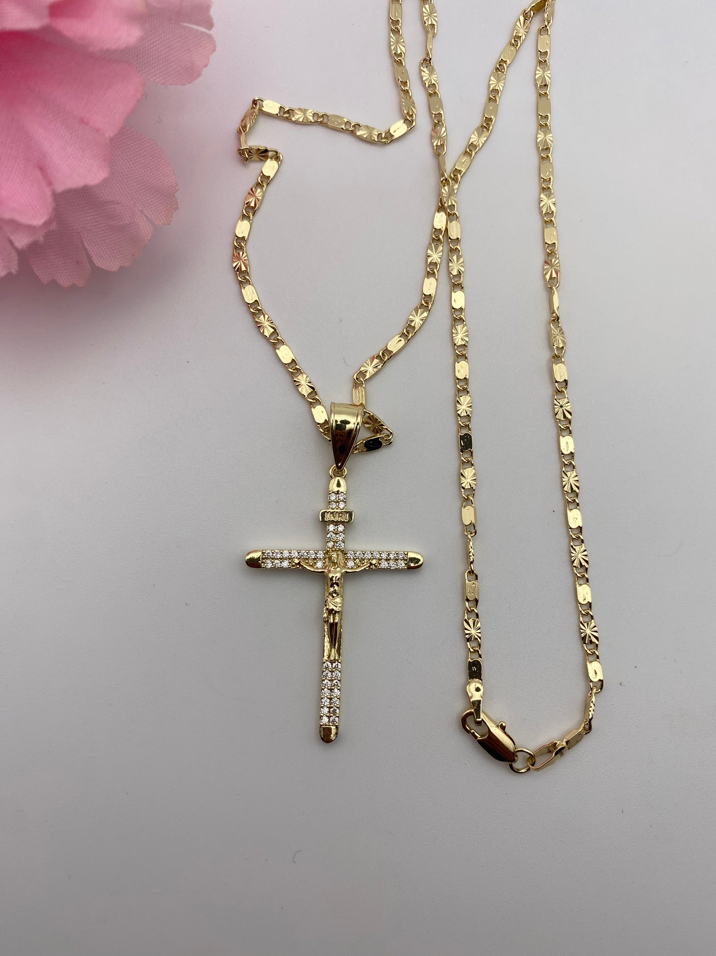 “Cristo” Cross Necklace Gold Plated