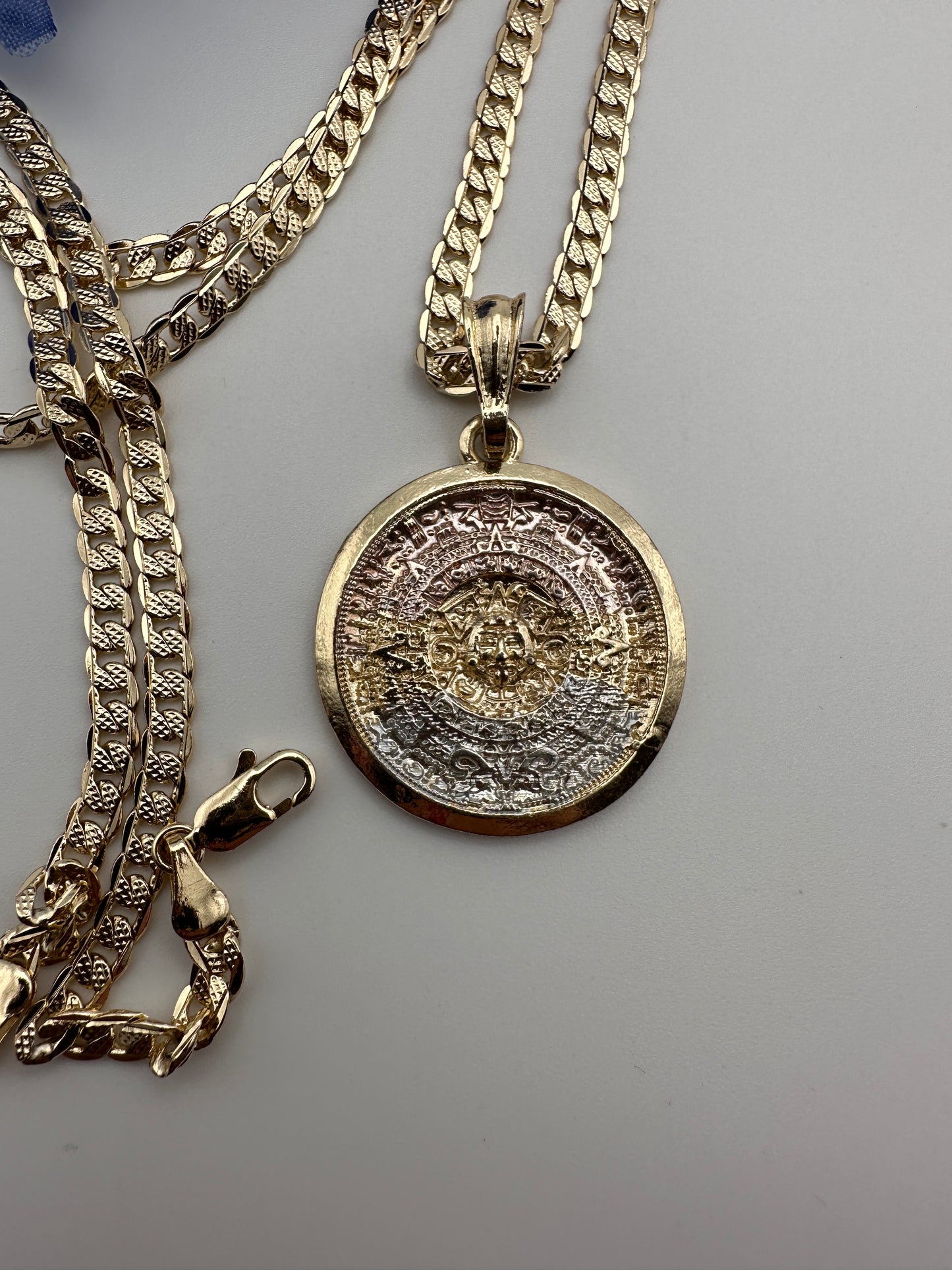 "Aztec" Calendar Necklace - Calendario Azteca con Cadena