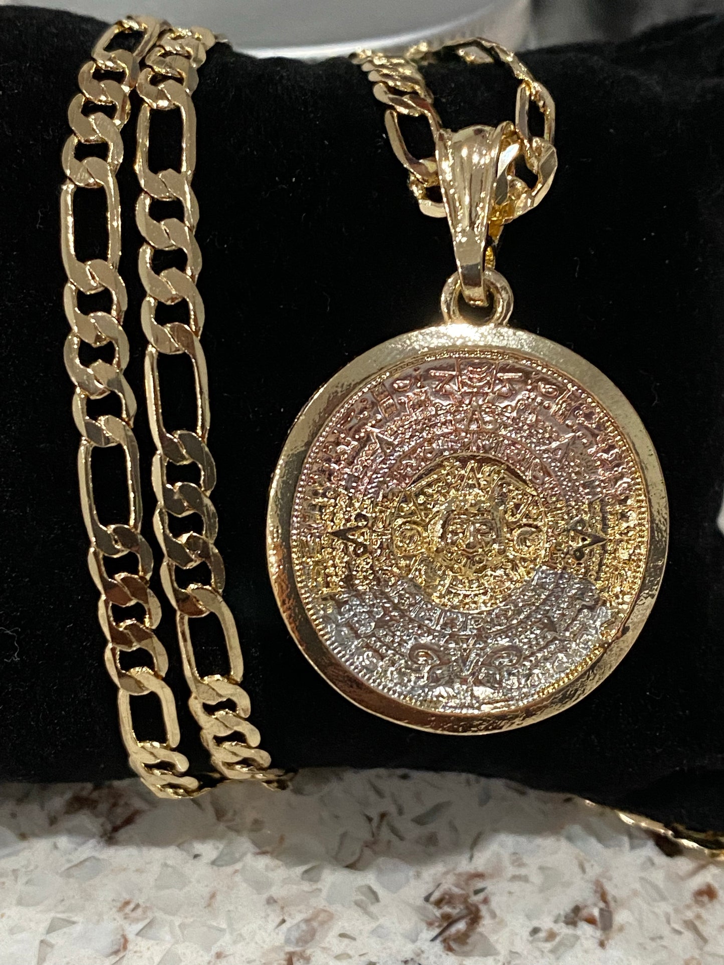 "Aztec" Calendar Necklace - Calendario Azteca con Cadena