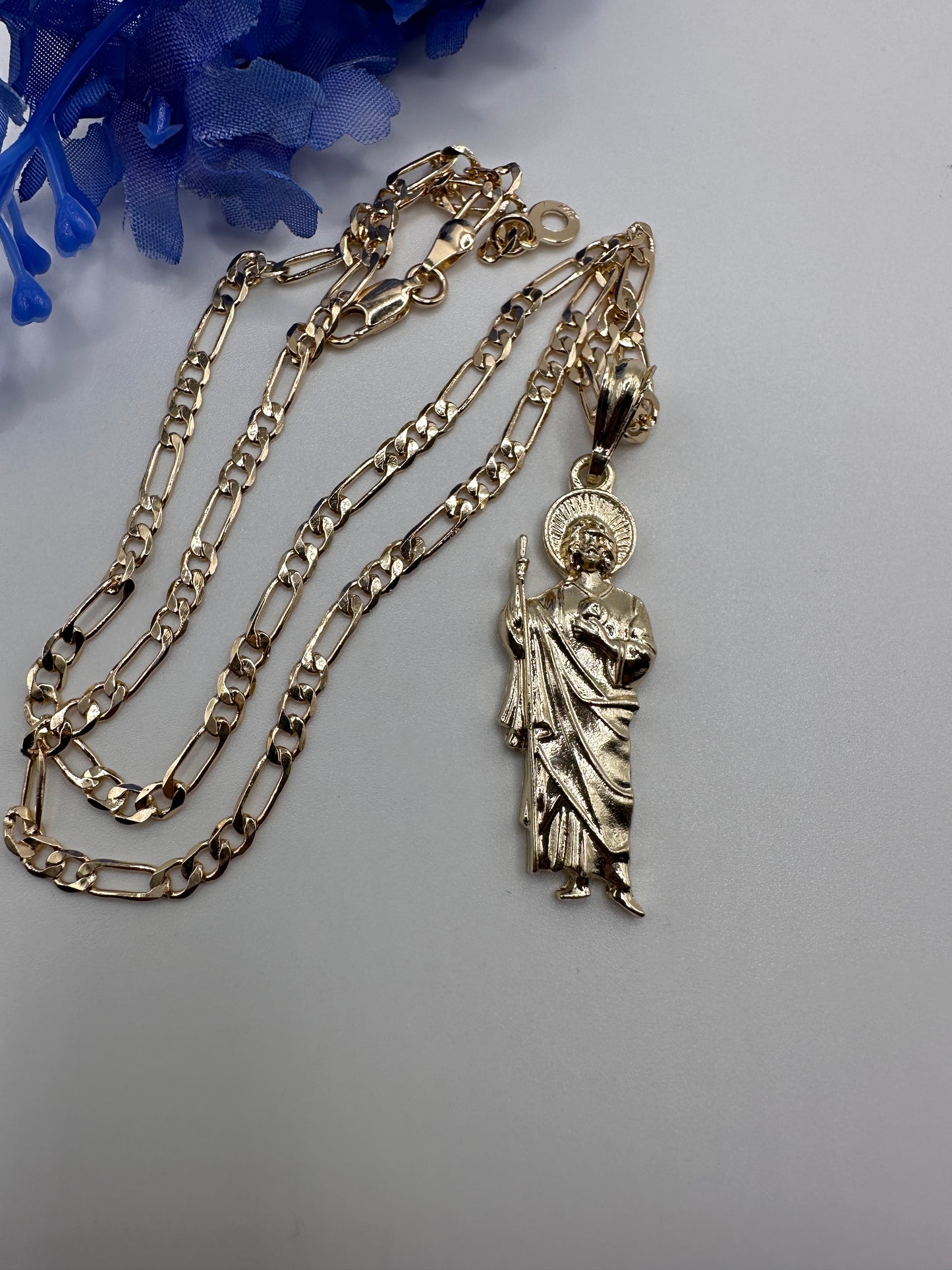 "Amazing" St Jude GOLD plated Necklace (medium)