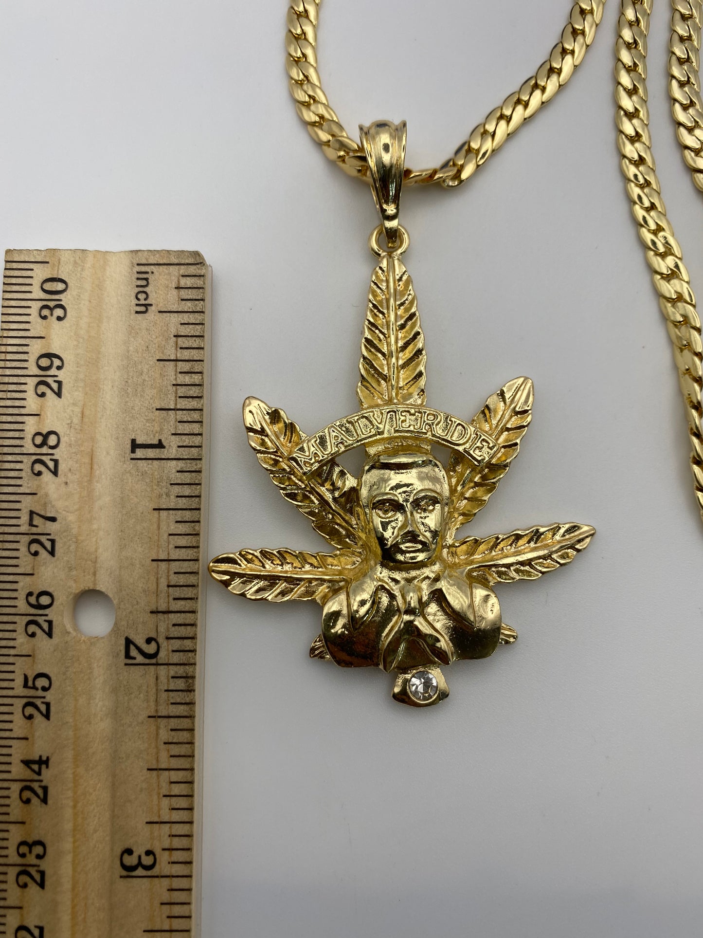 14k Malverde Necklace Gold Plated