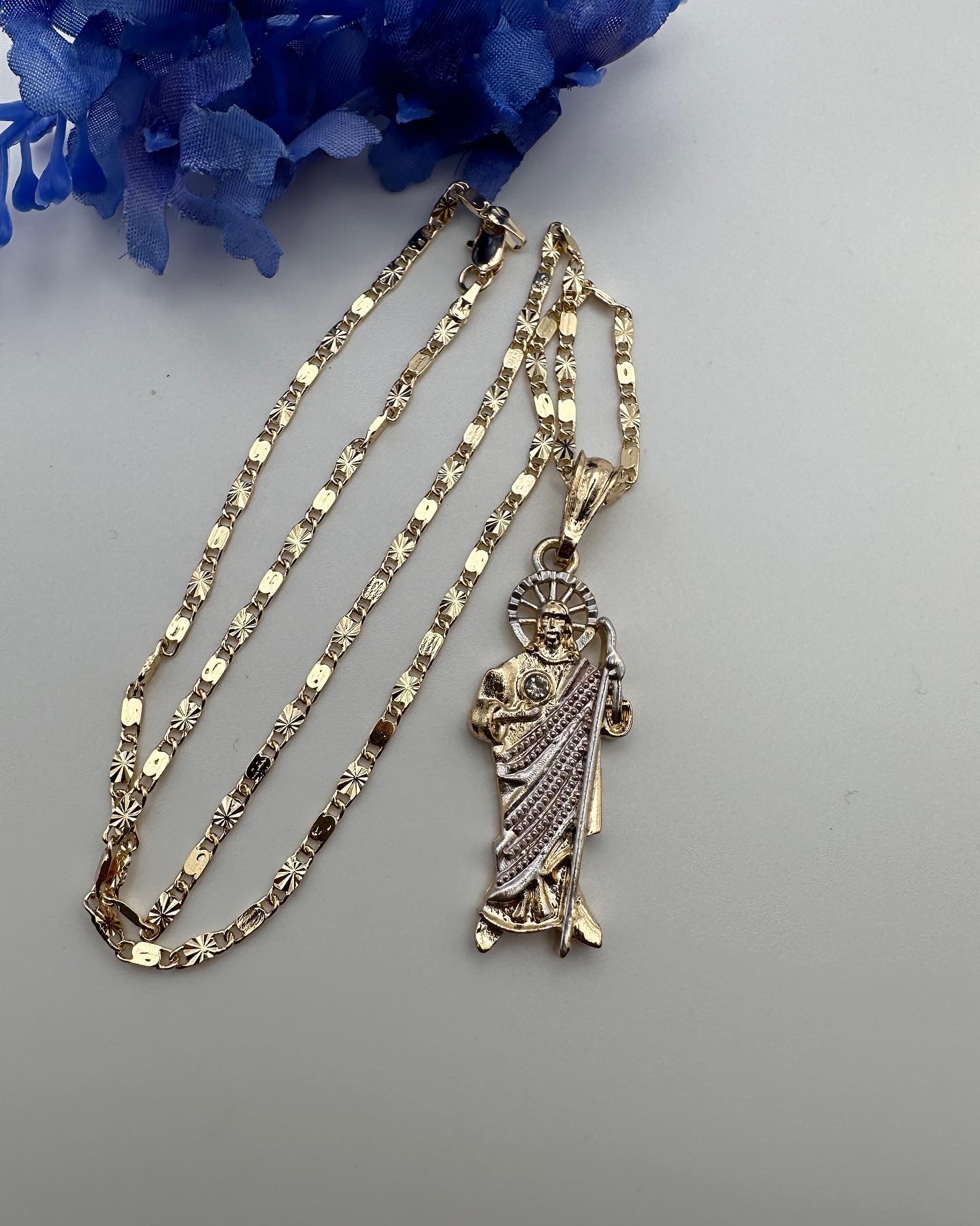 “Take Me”St Jude Necklace Rose gold accent Gold Plated