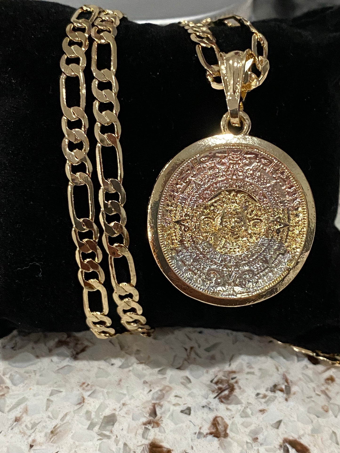 "Aztec" Calendar Necklace - Calendario Azteca con Cadena