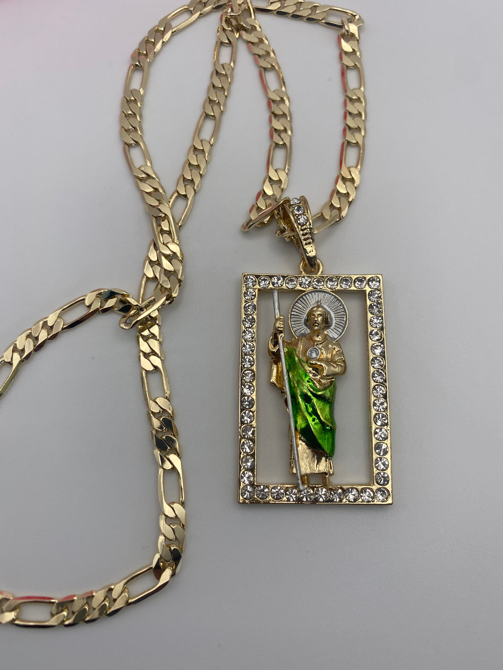 “Save me “ San Judas/ St Jude  Necklace Gold Plated