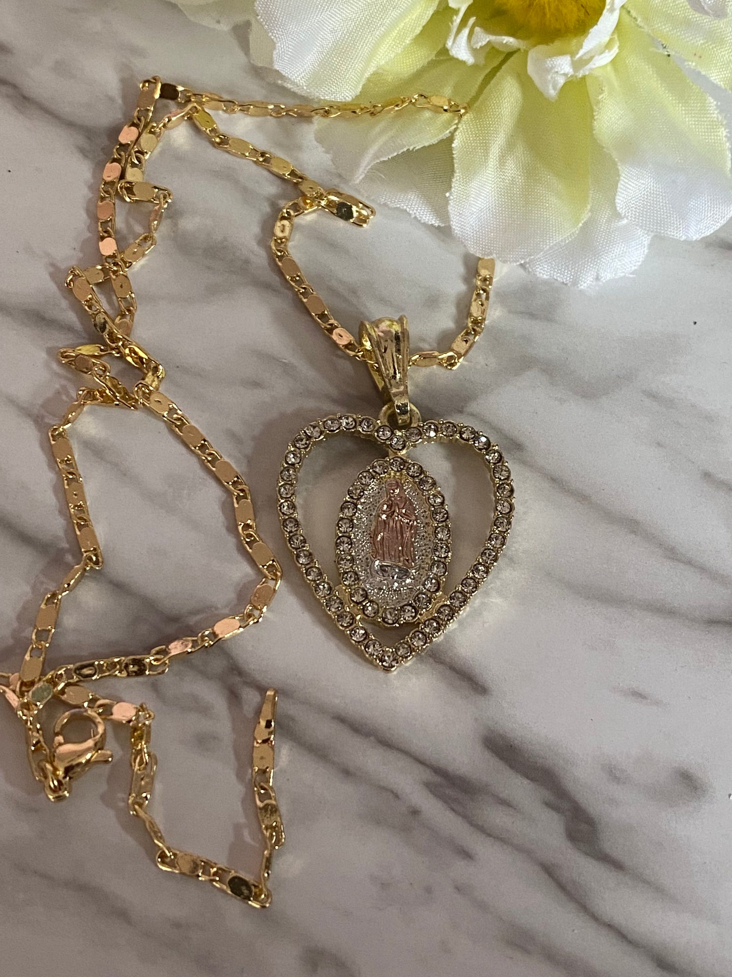 Amor Mío Virgin Necklace- Gold Plated