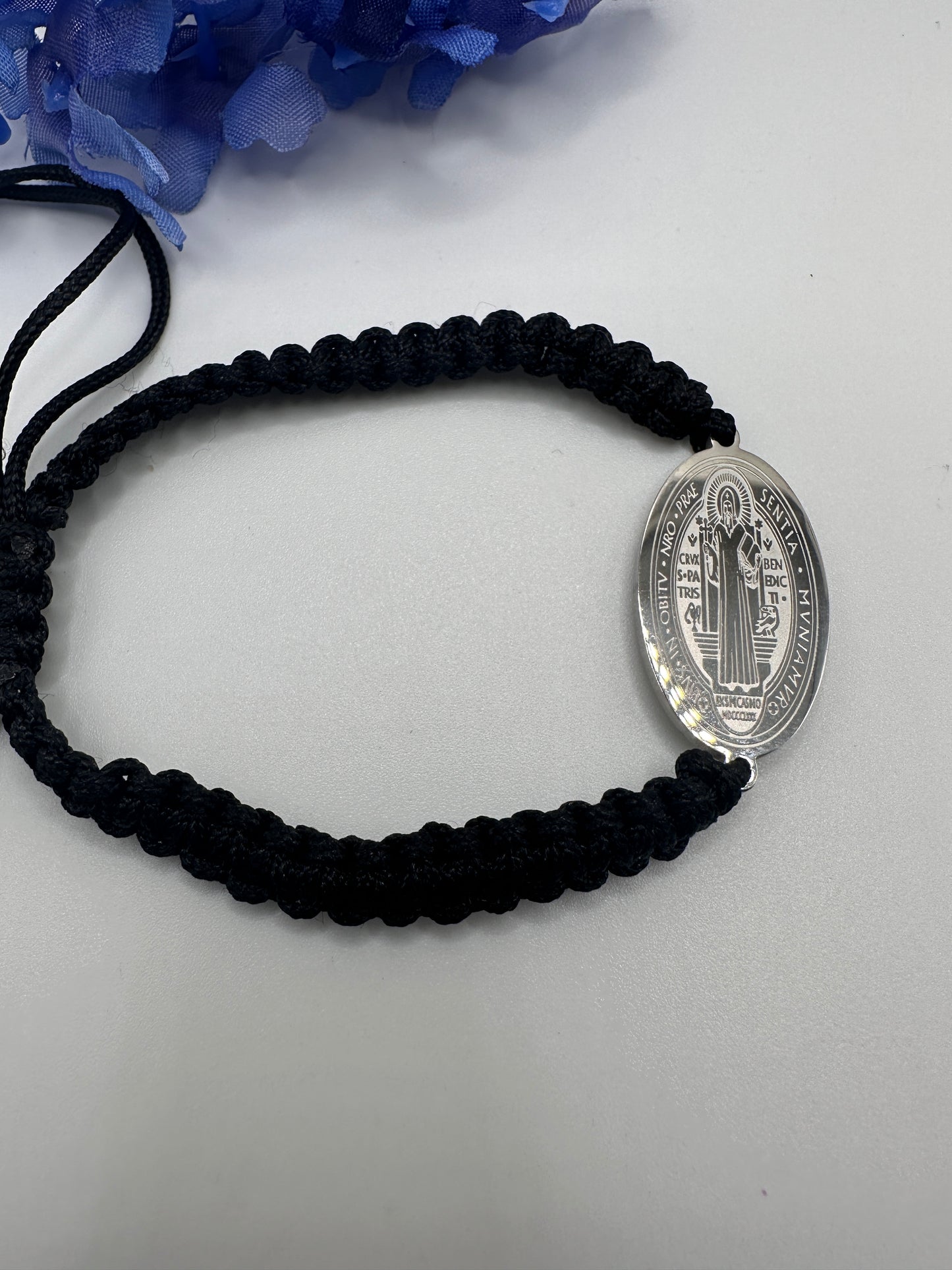 “St Benedict Bracelet” Rope adjustable Bracelet