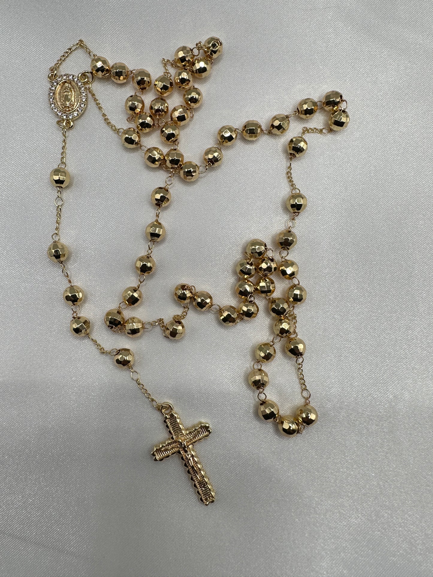 “Gifted” Rosary Virgin Gold Plated (Rosario)