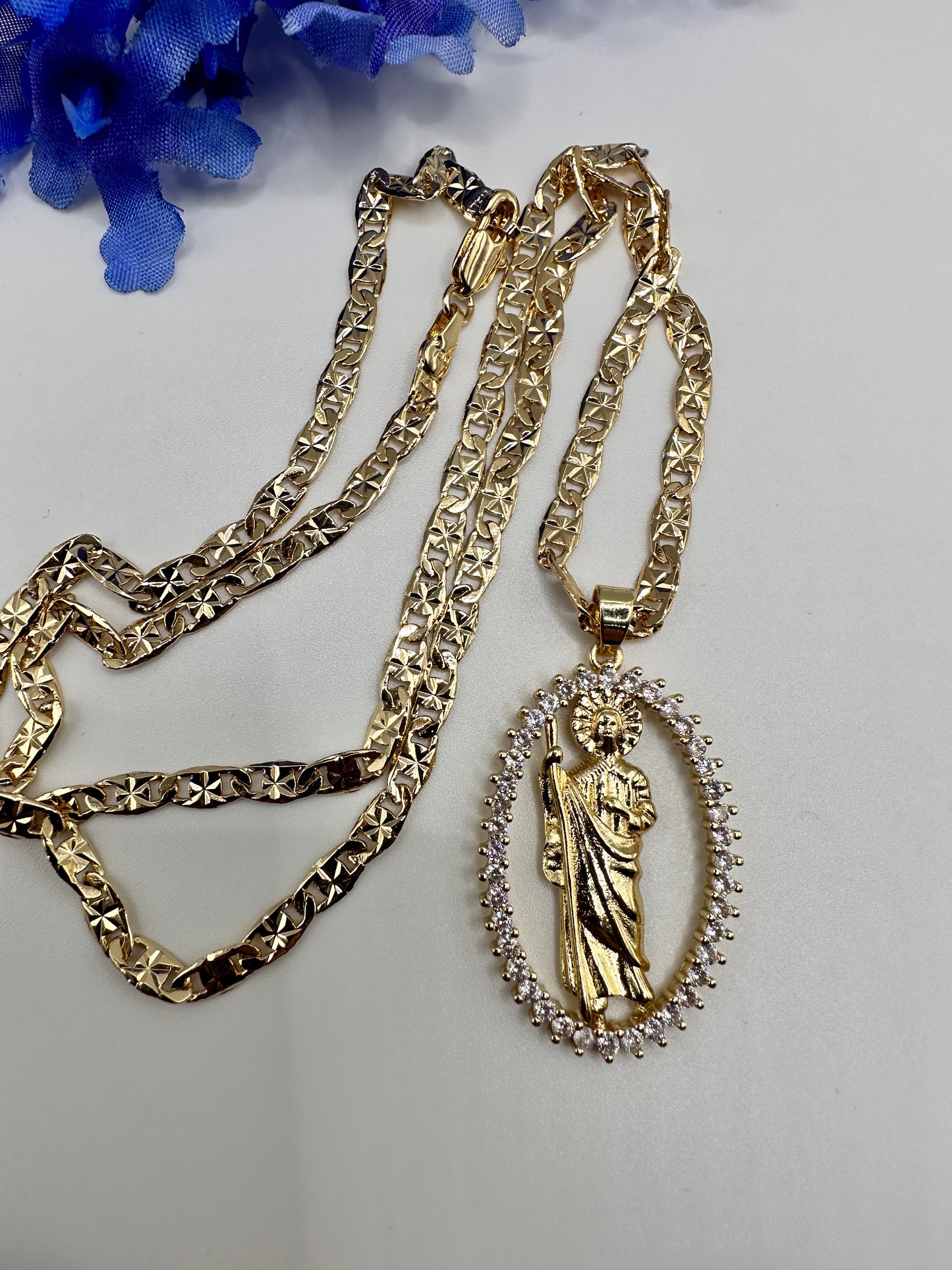 “Adorable” St Jude Necklace Gold Plated