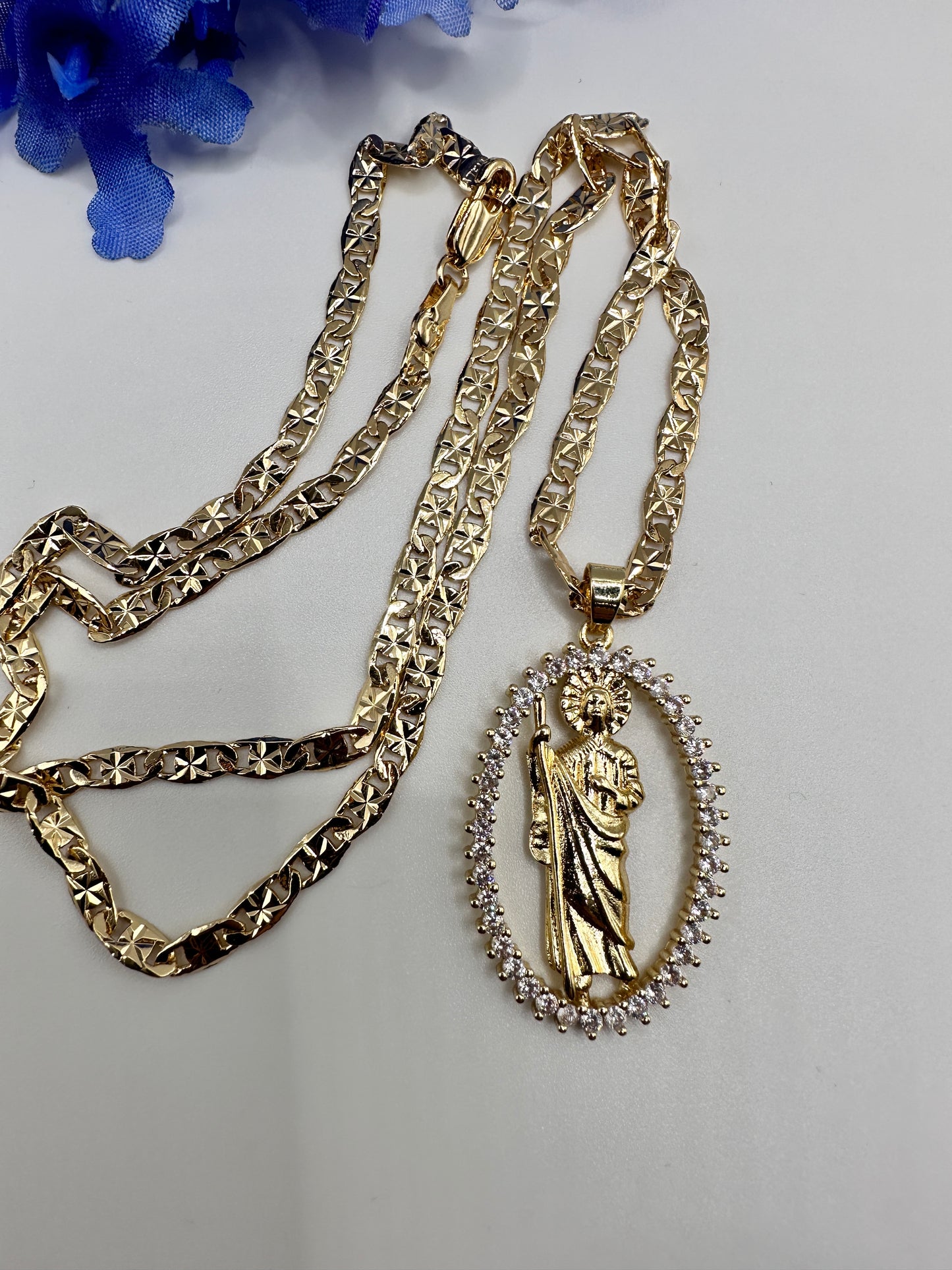 “Adorable” St Jude Necklace Gold Plated