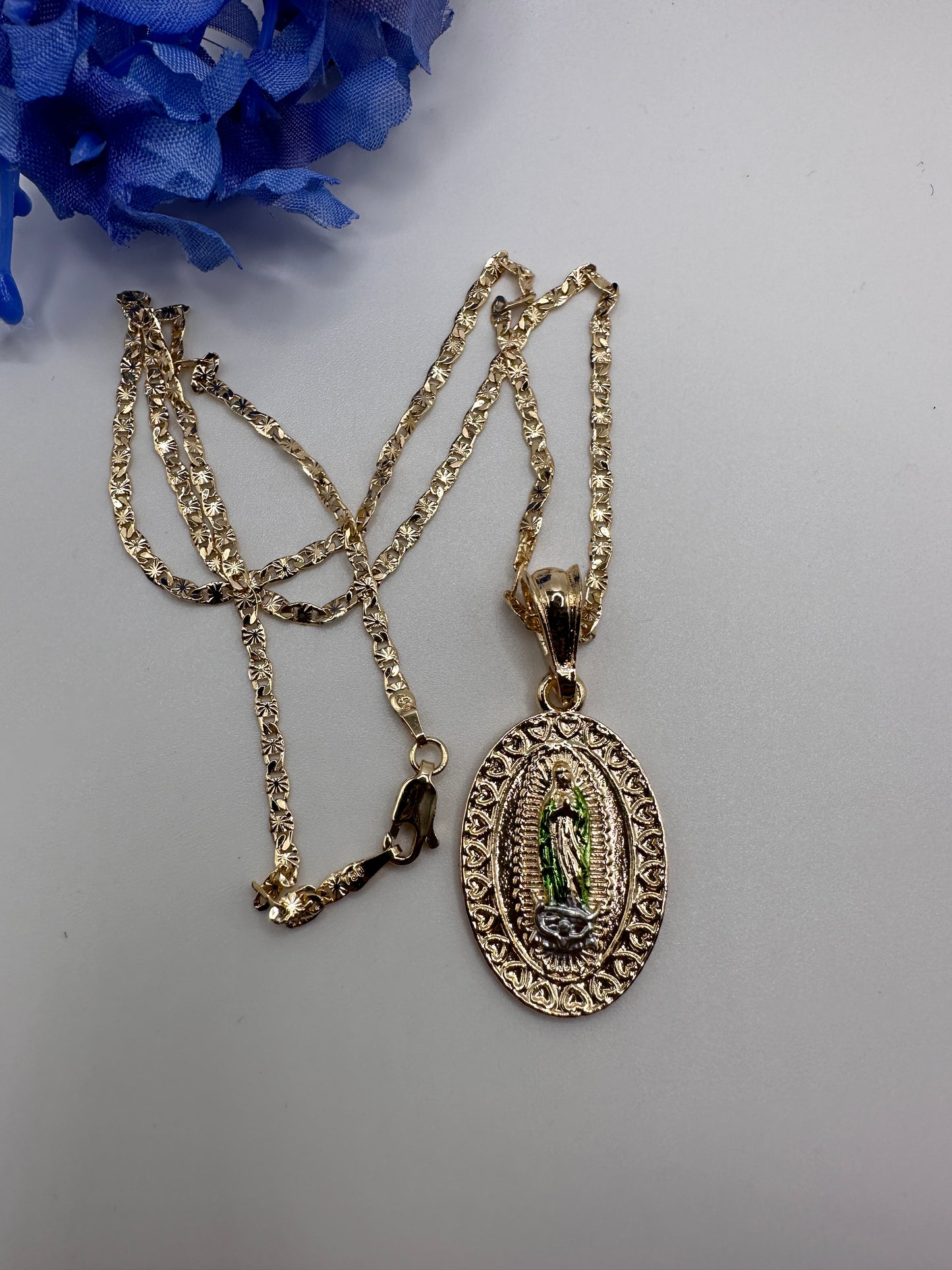 “Emerald” Virgin Necklace -Gold Plated